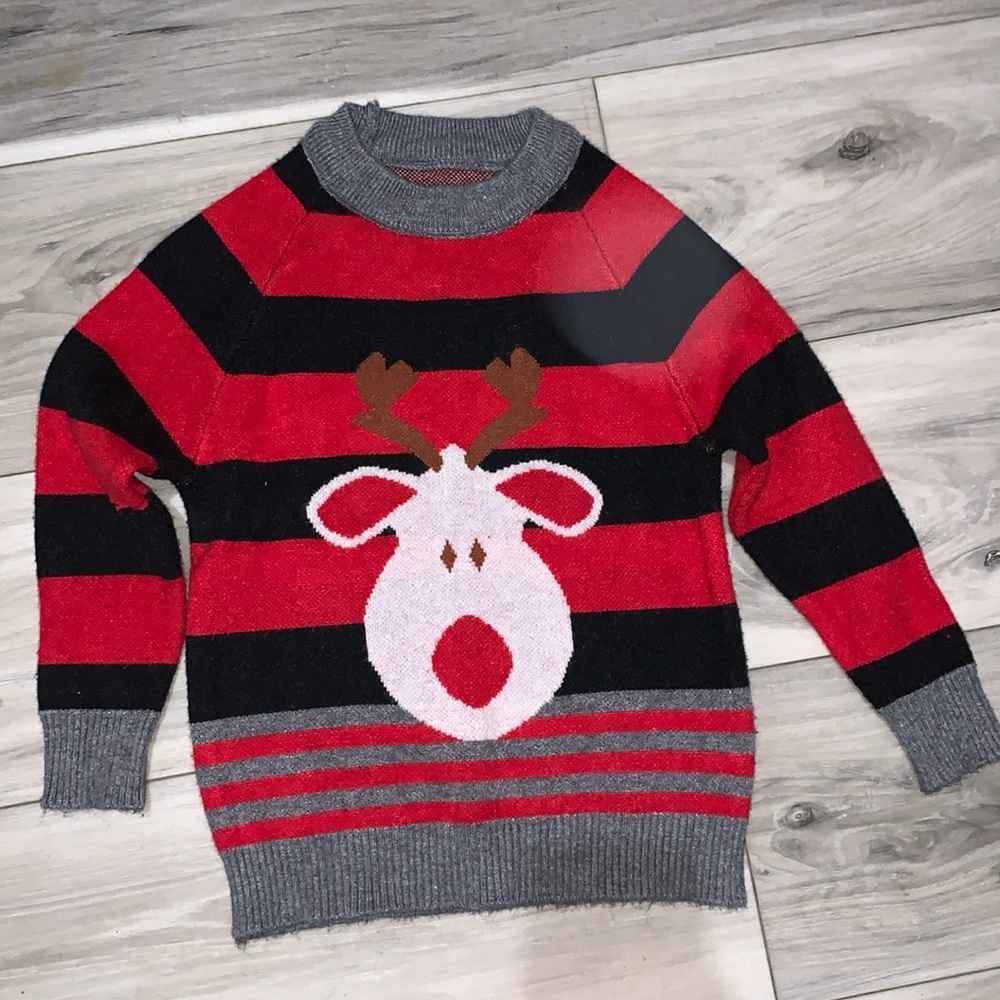6️⃣ 5T Christmas Sweater Reindeer